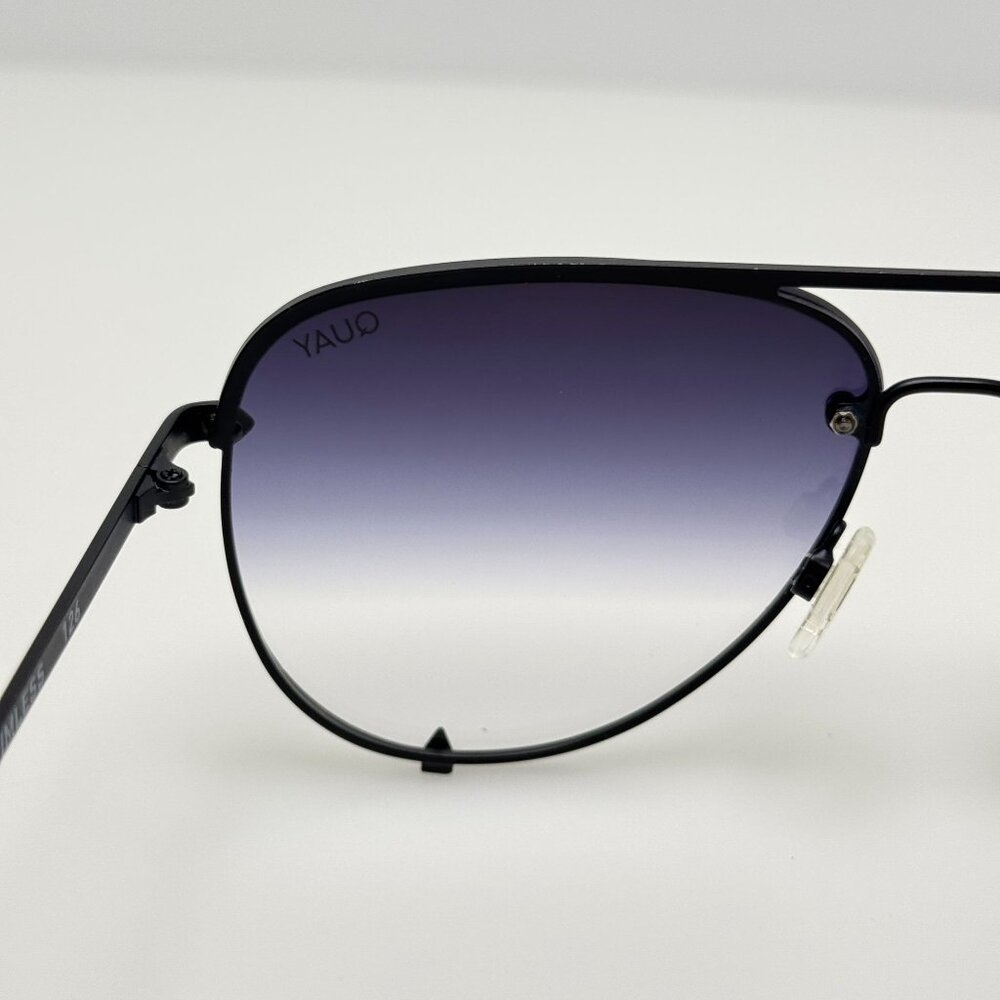 Quay Sunglasses HK Rimless 126 Black B - Picture 7 of 8